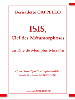 cover image of Isis, clef des métamorphoses